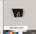 Terracotta rim fragment of a kylix (drinking cup), Terracotta, Greek, Attic