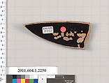 Terracotta rim fragment of a kylix (drinking cup), Terracotta, Greek, Attic