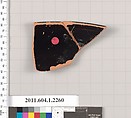 Terracotta rim fragment of a kylix (drinking cup), Terracotta, Greek, Attic