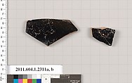 Terracotta fragments of kylikes(drinking cups), Terracotta, Greek, Attic