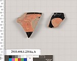 Terracotta rim fragments of kylikes (drinking cups), Terracotta, Greek, Attic