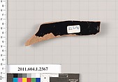 Terracotta fragment of a kylix (drinking cup), Terracotta, Greek, Attic