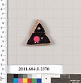 Terracotta fragment of a kylix (drinking cup), Terracotta, Greek, Attic