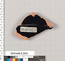 Terracotta fragment of a kylix (drinking cup), Terracotta, Greek, Attic