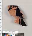 Terracotta rim fragment of a kylix (drinking cup), Terracotta, Greek, Attic