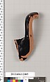 Terracotta fragment of a kylix (drinking cup), Terracotta, Greek, Attic
