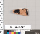 Terracotta fragment of a kylix (drinking cup), Terracotta, Greek, Attic