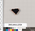 Terracotta fragment of a kylix (drinking cup), Terracotta, Greek, Attic