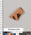 Terracotta fragment of a kylix (drinking cup), Terracotta, Greek, Attic