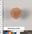 Terracotta fragment of a kylix (drinking cup), Terracotta, Greek, Attic