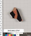 Terracotta fragment of a kylix (drinking cup), Terracotta, Greek, Attic