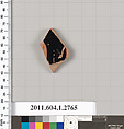 Terracotta fragment of a kylix (drinking cup), Terracotta, Greek, Attic
