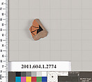 Terracotta fragment of a kylix (drinking cup), Terracotta, Greek, Attic