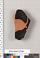 Terracotta fragment of a kylix (drinking cup), Terracotta, Greek, Attic