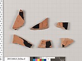 Terracotta fragments of kylikes (drinking cups), Terracotta, Greek, Attic