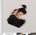 Terracotta fragment of a kylix (drinking cup), Terracotta, Greek, Attic