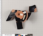 Terracotta fragment of a kylix (drinking cup), Terracotta, Greek, Attic