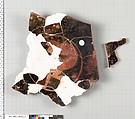 Terracotta fragments of a kylix (drinking cup), Terracotta, Greek, Attic