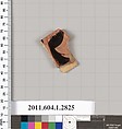 Terracotta fragment of a kylix (drinking cup), Terracotta, Greek, Attic