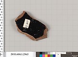 Terracotta fragment of a kylix (drinking cup), Terracotta, Greek, Attic