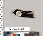 Terracotta fragment of a kylix (drinking cup), Terracotta, Greek, Attic