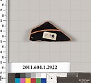 Terracotta fragment of a kylix (drinking cup), Terracotta, Greek, Attic