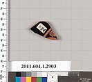 Terracotta fragment of a kylix (drinking cup), Terracotta, Greek, Attic