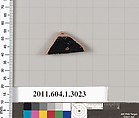Terracotta fragment of a kylix (drinking cup), Terracotta, Greek, Attic