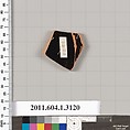 Terracotta fragment of a kylix (drinking cup), Terracotta, Greek, Attic