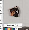 Terracotta fragment of a kylix (drinking cup), Terracotta, Greek, Attic