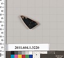 Terracotta fragment of a kylix (drinking cup), Terracotta, Greek, Attic