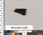Terracotta rim fragment of a kylix (drinking cup), Terracotta, Greek, Attic