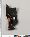 Terracotta fragment of a kylix (drinking cup), Terracotta, Greek, Attic