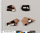 Terracotta fragments of kylikes (drinking cups), Terracotta, Greek, Attic