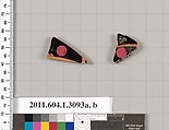 Terracotta fragments of kylikes (drinking cups), Terracotta, Greek, Attic