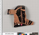 Terracotta fragment of a kylix (drinking cup), Terracotta, Greek, Attic