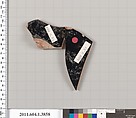 Terracotta fragment of a kylix (drinking cup), Terracotta, Greek, Attic