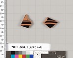 Terracotta fragments of kylikes (drinking cups), Terracotta, Greek, Attic