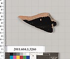 Terracotta fragment of a kylix (drinking cup), Terracotta, Greek, Attic