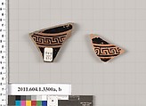 Terracotta fragments of kylikes (drinking cups), Terracotta, Greek, Attic
