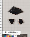 Terracotta fragments of kylikes (drinking cups), Terracotta, Greek, Attic