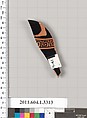 Terracotta fragment of a kylix (drinking cup), Terracotta, Greek, Attic