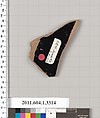 Terracotta fragment of a kylix (drinking cup), Terracotta, Greek, Attic