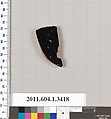 Terracotta fragment of a kylix (drinking cup), Terracotta, Greek, Attic