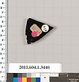 Terracotta fragment of a kylix (drinking cup), Terracotta, Greek, Attic
