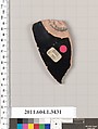 Terracotta fragment of a kylix (drinking cup), Terracotta, Greek, Attic