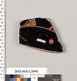 Terracotta fragment of a kylix (drinking cup), Terracotta, Greek, Attic