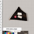 Terracotta fragment of a kylix (drinking cup), Terracotta, Greek, Attic