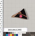 Terracotta fragment of a kylix (drinking cup), Terracotta, Greek, Attic