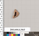 Terracotta fragment of a kylix (drinking cup), Terracotta, Greek, Attic